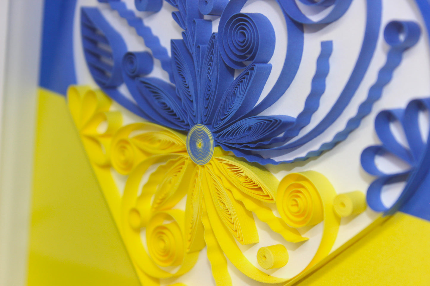 Ukraine Heart - original quilled artwork